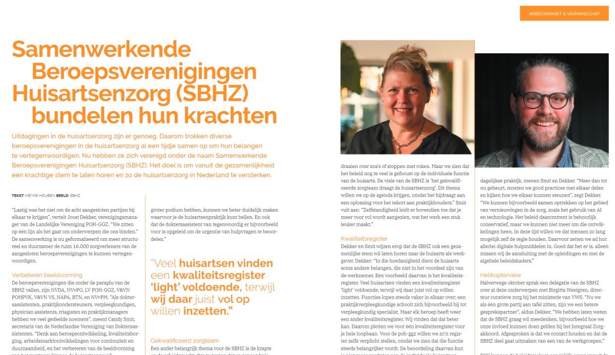 Interview Eerstelijns met Candy Smit en Joost Dekker